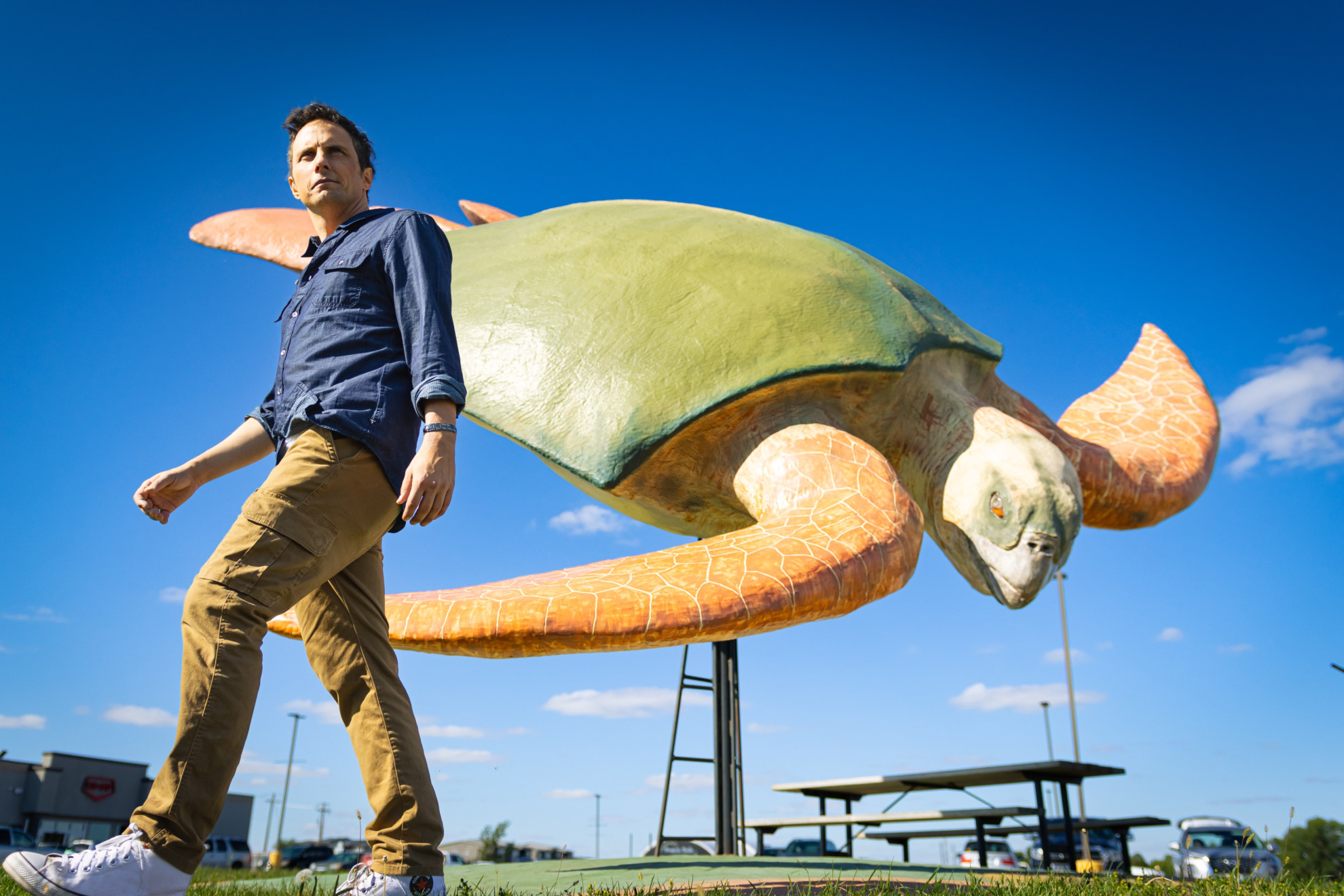 Jonny Harris in Morden, MB (Bill Bidiaque/Frantic Films)