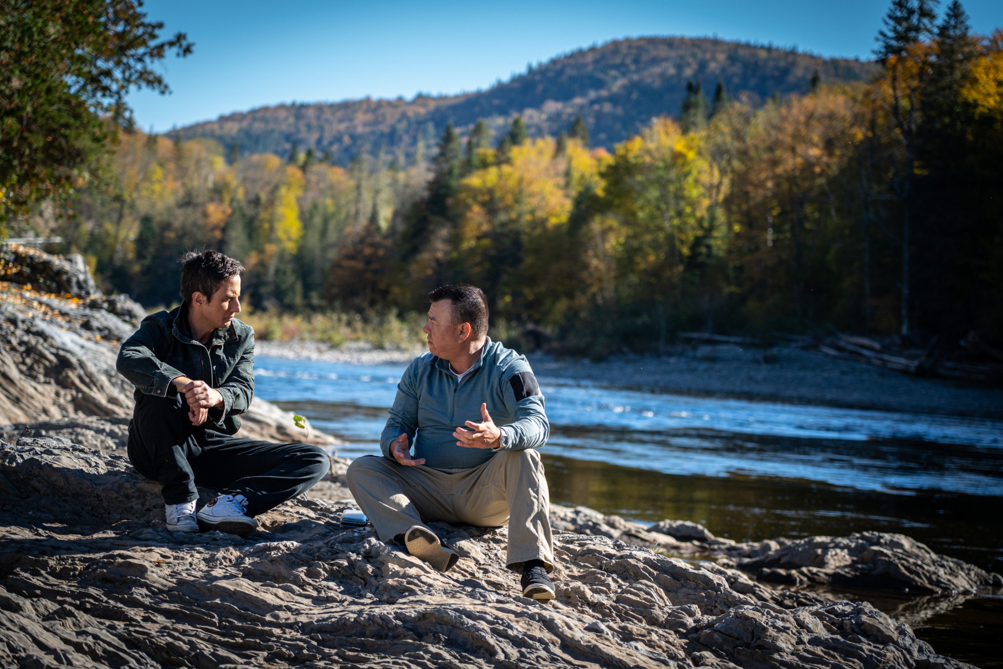 Jonny Harris in New Richmond, QC (Bill Bidiaque/Frantic Films)