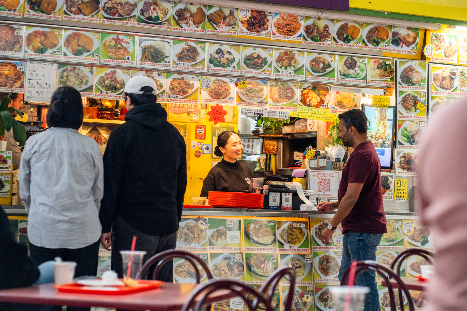 Suresh Doss at the Great Fountain Fast Food in The Dynasty Centre. Photo by Yvonne Stanley.