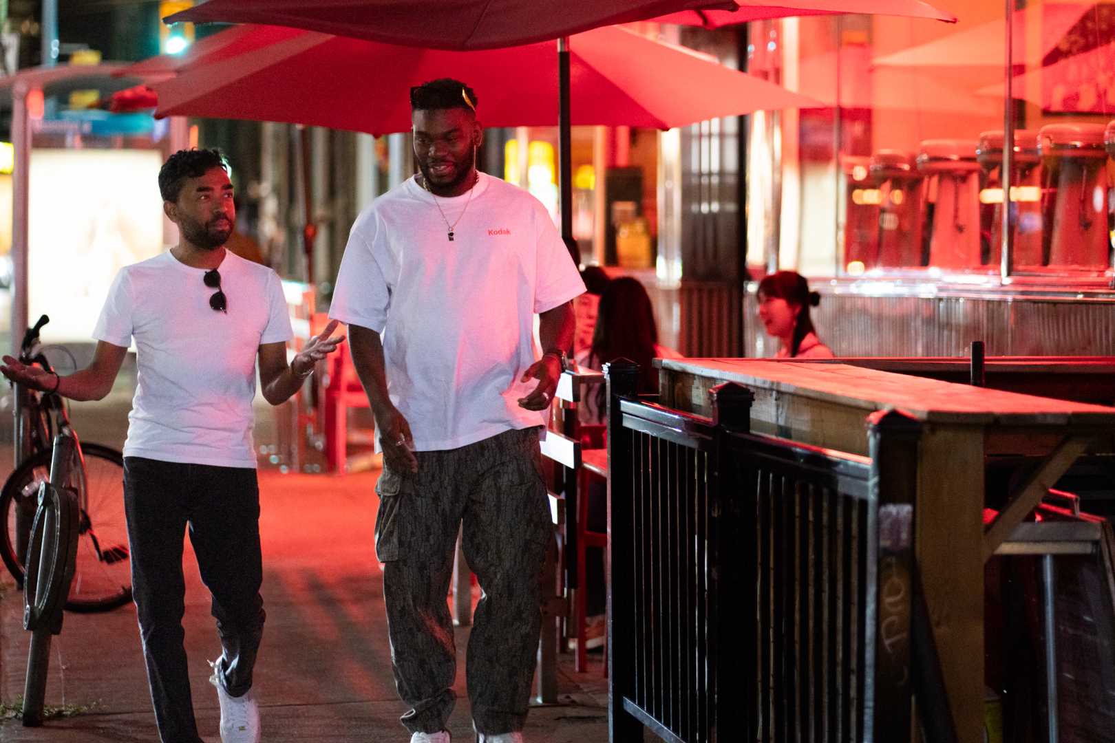 Suresh Doss with Nonso Amadi. Photo by Yvonne Stanley.
